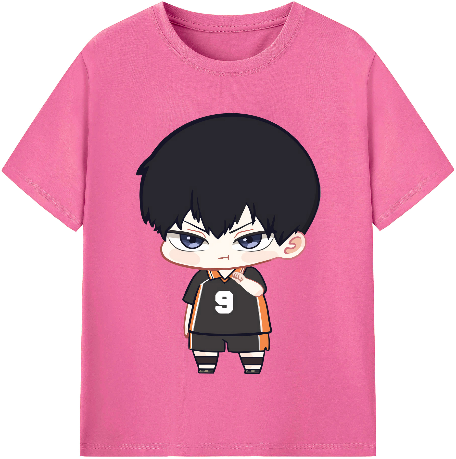 （画像用） ハイキュー!! Haikyu!! レディースカジュアルプリントTシャツ（綿100％）